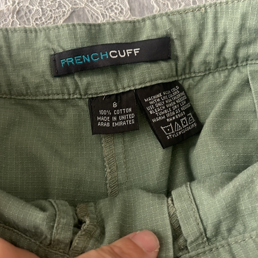 Green Cargo Mini Skirt skort - Picture 3 of 4